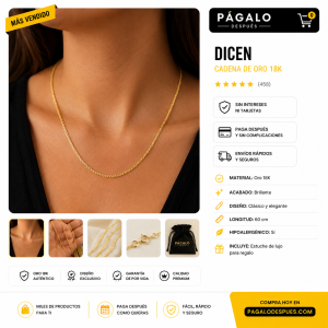 Cadena de Oro Tejido Chino